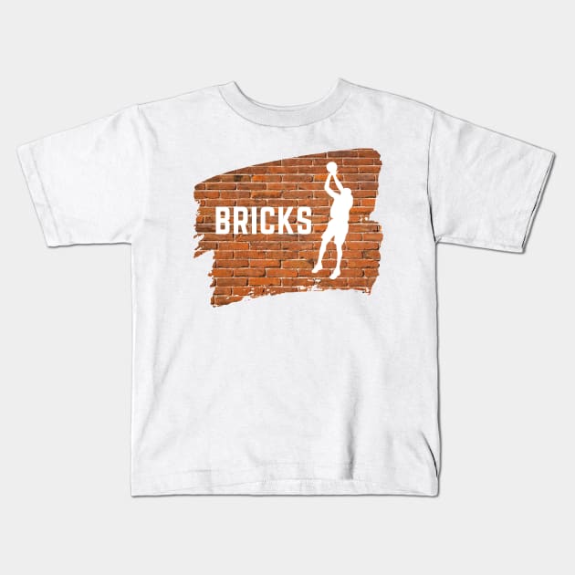 Bricks- a funny basketball shooting design Kids T-Shirt by C-Dogg